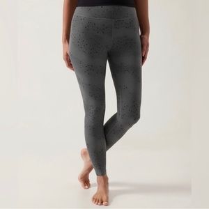 Athleta Trancend leggings, size S, gray with black stars